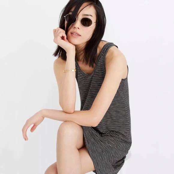 Madewell Striped Scoopneck Knit Dress Madewell Striped Scoopneck Knit Dress